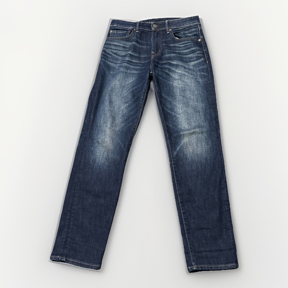 American Eagle Jeans Mens 32x30 Athletic Straight‎ AirFlex Medium Wash Stretch